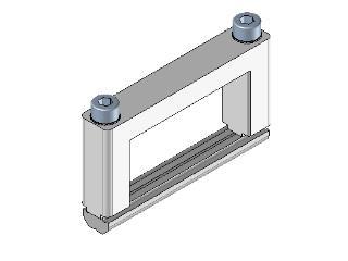 Square joint connector 50X25