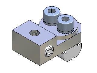 Adjustable connector for vacuum cup M5 M5