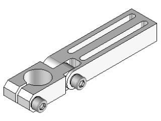 Pieza de apriete en escuadra con Articulación 20