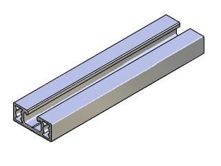 Perfil 25x10 1000mm