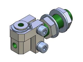 Gripper Arm for Vacuum Cups with threaded tube-es