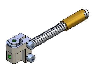 Spring loaded non-rotative vacuum cup arm 10 30