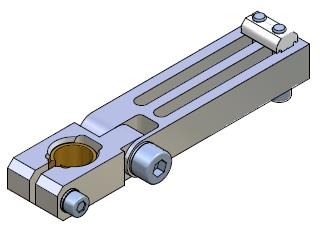 Long angle clamp swivel head and ball joint 14 X