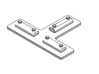 Profilverbinder T-Form 25X25