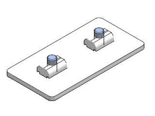 Connector Straight 40x80