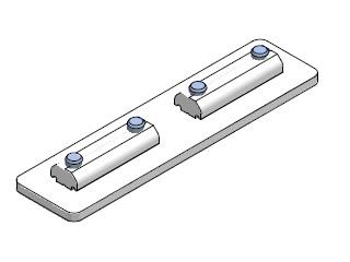Profilverbinder Gerade-Form 25x100