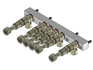 Connessioni aria per SWM1/4.1/4 6 attacchi