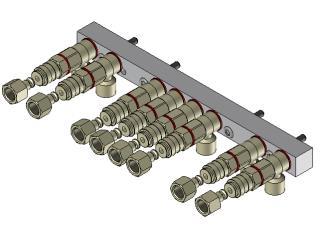 Pneumatic connection for quick changer CA.SWM 14 14 8