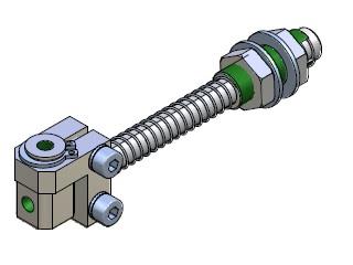 Soporte Roscado de Muelle Antirotación M10x1 30