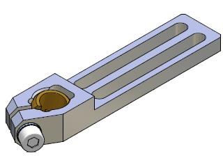 Klemmstück verstellbar mit Kugelgelenk 10 50