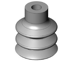 Ventosa de 3 fuelles silicona 5