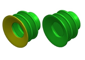 Saugnapf mit 3 Kanten Polyurethane 20 60