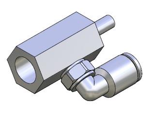 Adapter for vacuum cups M4 18