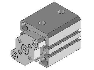 Compact cylinder / Guide Rod Type 16 10