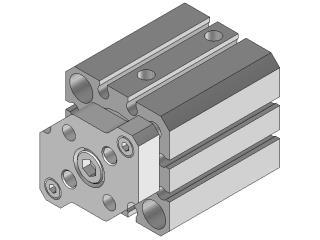 Compact cylinder / Guide Rod Type 25 10