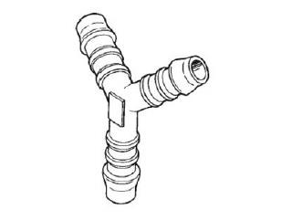 Hose fitting Y-style 4-pl