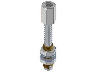 Nierotacyjny adapter ssawki z gwintem M10-18 20