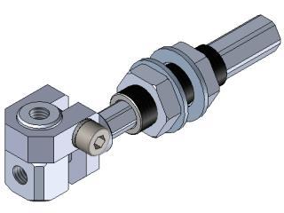 Threaded-body non-rotative suspension M10X1.0 10 05 05