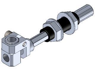 Threaded-body non-rotative suspension M14X1.5 20 18 18