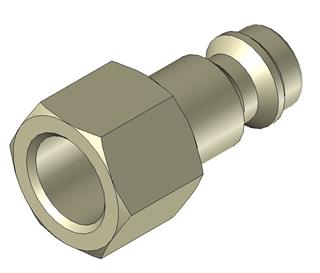 Stecknippel für Schnellschlusskupplung 18