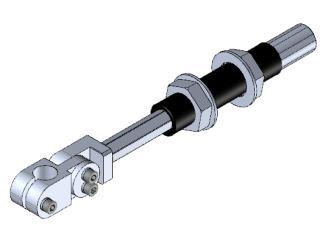 Nierotacyjny adapter z zaciskiem M14x1,5 skok 35 D.10