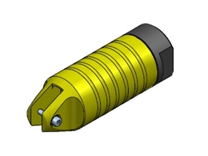 mikrosilownik pneumatyczny GN 20 D.45 zolty