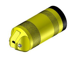 Attuatore pneumatico GN 50 D.75 giallo