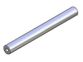 Tubo in allum.anod. 25-15 1000 mm