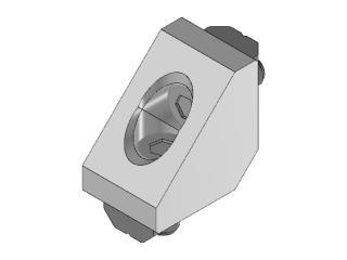 Corner Connector 90° 22X22X16-pl