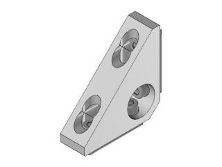 Connessione angolare 90°50x50X16