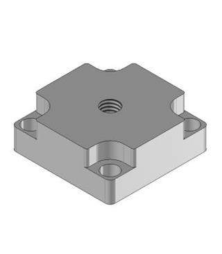 Flange for feet M8 profile 40x40